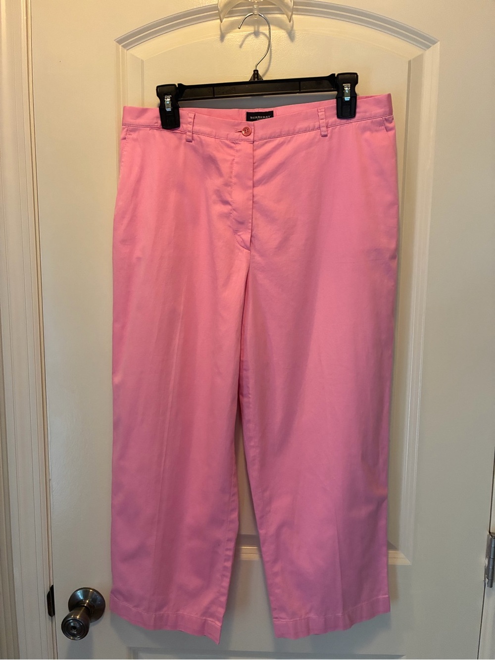 Burberry Golf Pink Cropped pants